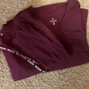 Wine Med Couture Touch Joggers Scrubs